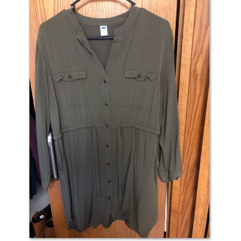 Olive green dress